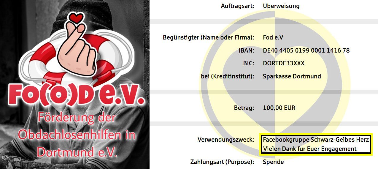 Spende für Fo(o)d e.V.